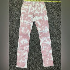 🔥 Rare Authentic Robins Jeans Size 28 Pink Tie-Dye ☮️